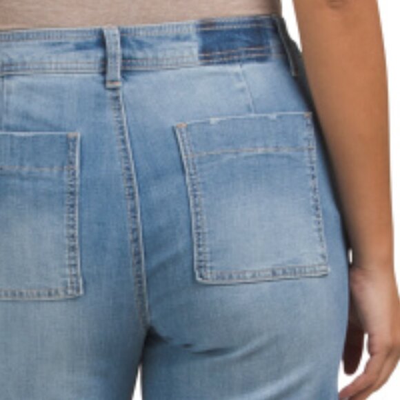 NEW 1822 DENIM Tamar Wide Leg Jeans With Released Cuffs Medium Wash wome… - Picture 7 of 7